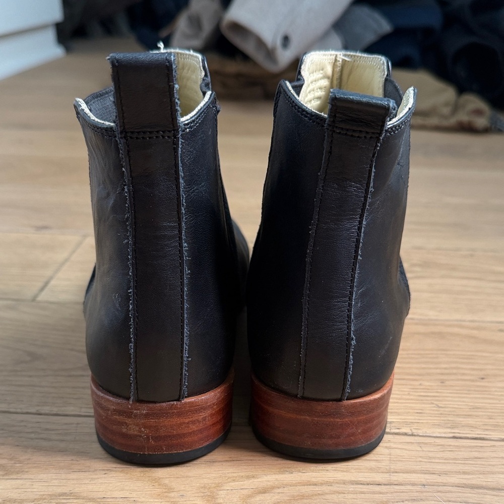 Nisolo Black Leather Ankle Boots- Women’s - Picture 6 of 8